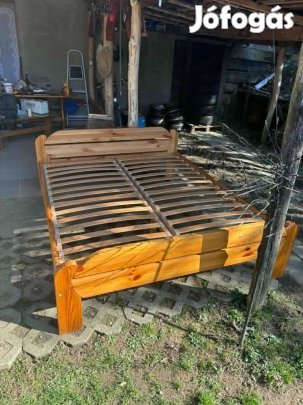 Fenyő franciaágy 160x200