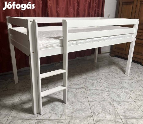 Fenyő galériaágy matraccal; kifogástalan; házhoz szállítom