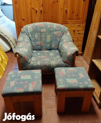 Fenyő keretes fotel