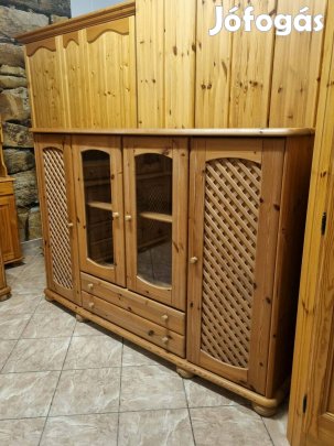Fenyő kis szekrény 190x130x48