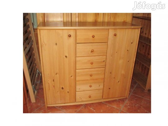 Fenyő komód 118x45x106cm