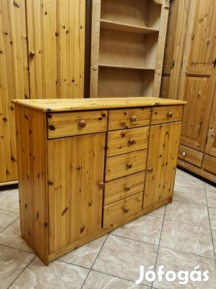 Fenyő komód 120x87x38