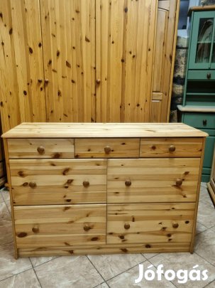 Fenyő komód 123x84x40