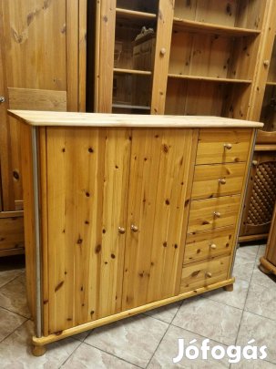 Fenyő komód 125x104x40