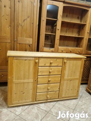 Fenyő komód 140x89x43