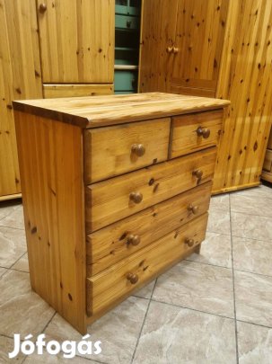 Fenyő komód 76x76x39