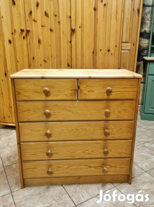 Fenyő komód 81x81x36