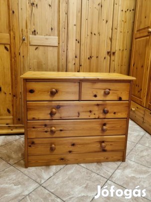 Fenyő komód 84x70x38