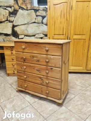 Fenyő komód 84x91x40