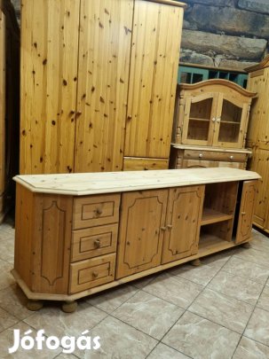Fenyő komód,TV állvány 225x72x48