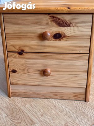 Fenyő komód (2 fiókos)