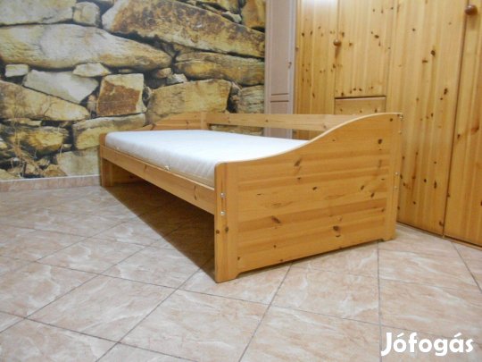 Fenyő natúr ágy 90x200
