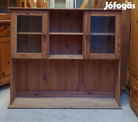 Fenyő natúr fali vitrin 46
