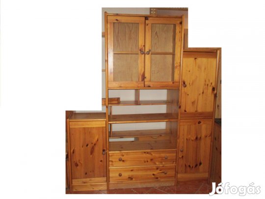 Fenyő polc szekrény 170x35x200cm
