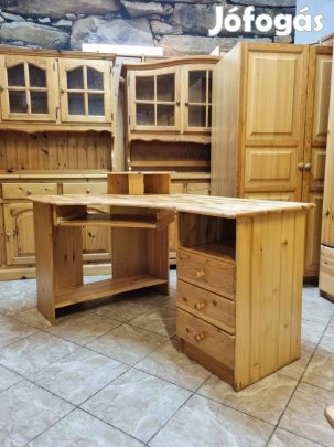 Fenyő sarok íróasztal 140x78x90