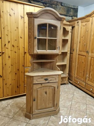 Fenyő sarok tálaló 74x195x44