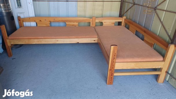 Fenyő sarokágy eladó