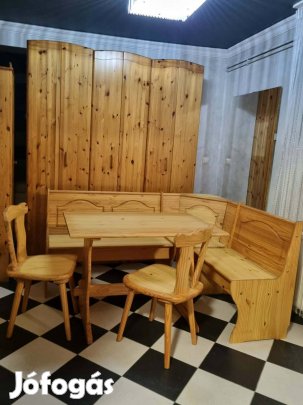 Fenyő sarokétkező 173x133/110x76x71