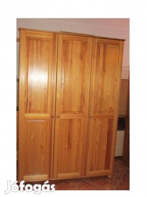 Fenyő szekrény 138x59x200cm