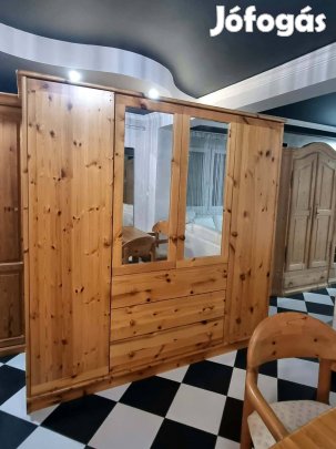 Fenyő szekrény 205x202x60