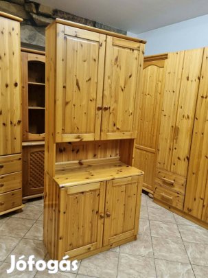 Fenyő szekrény 88x201x44