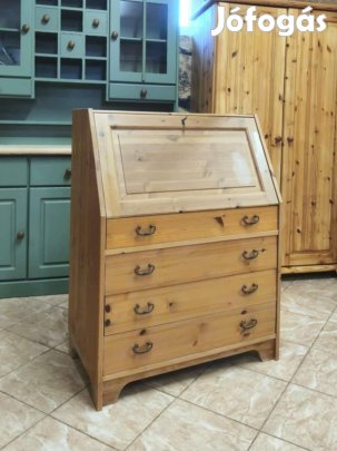 Fenyő szekreter komód 82x108x45