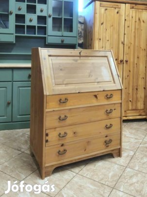 Fenyő szekreter komód 82x108x46