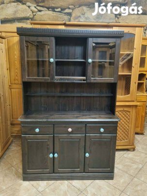 Fenyő tálalószekrény 121x181x35