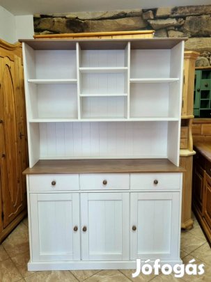 Fenyő tálalószekrény 131x190x45