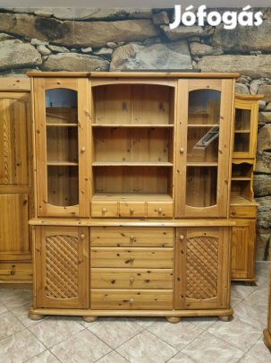 Fenyő tálalószekrény 170x200x47