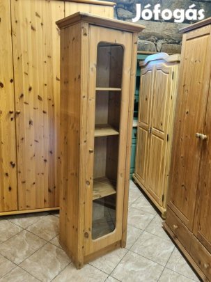Fenyő vitrin 57x190x39