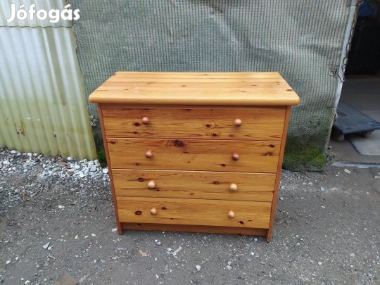 Fenyöfa fiókos komód 