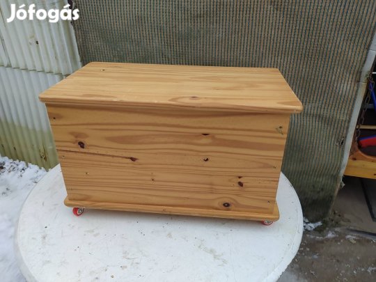 Fenyöfa gurulós jaték tarolo ladika 