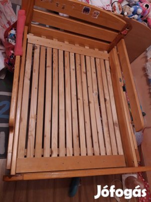 Fenyőfa gyerekágy - állítható