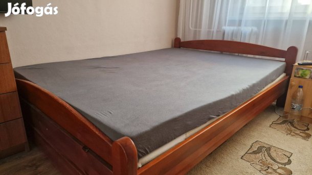 Fenyőfa keretes ágy 150x210 (ágykeret, ágyrács)