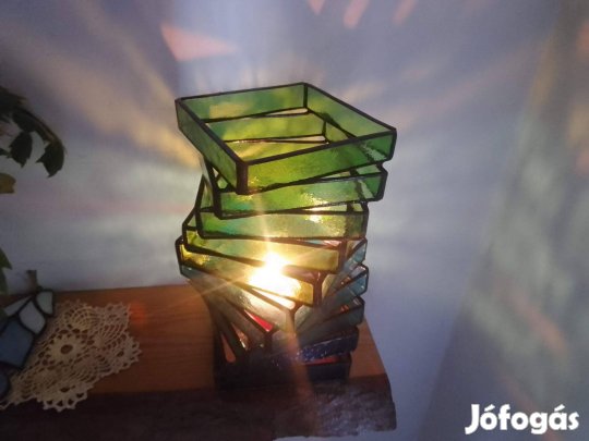 Fényspirál - kézzel készült tiffany lakásdekor