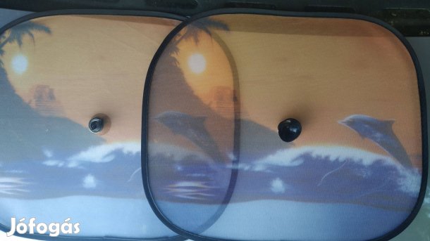 Fényvédők Oldal és hátsó ablakra Mintás és fekete Autó árnyékolók