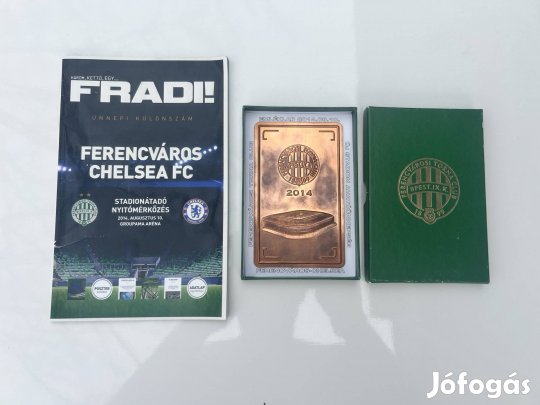 Ferencváros Chelsea Emlékplakett Fradi FTC Emléklap