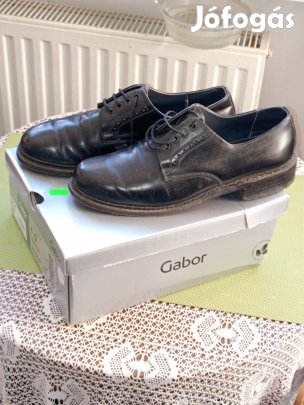 Férfi 42 fekete Minőségi Bőr félcipő eladó 6000ft óbuda