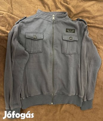 Férfi Cipzáros Pulóver