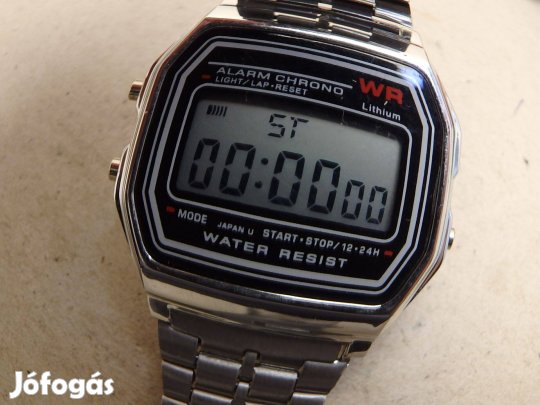 Férfi Divat Óra Quartz Szerkezettel Olcsón Eladó LCD Kijelzős