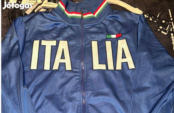 Férfi Italia kék cipzáras felső (XL-es méretben)