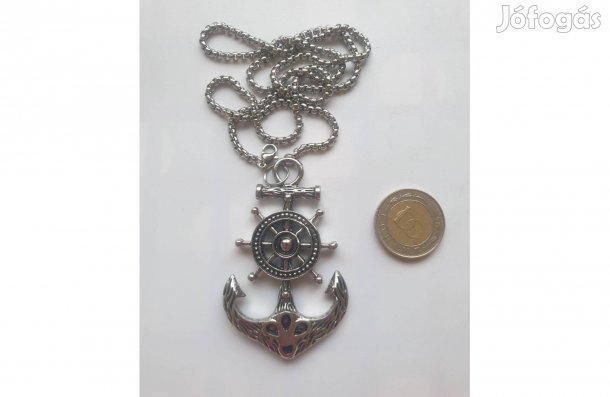 Férfi Nyaklánc 60cm+Medál Horgony Új Helyben 2200Ft