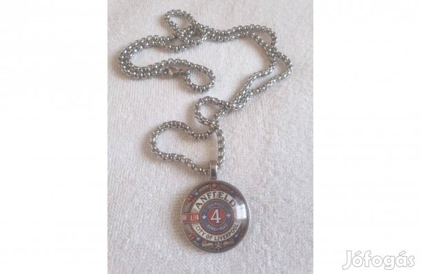 Férfi Nyaklánc 60cm+Medál Liverpool Új Helyben 1800Ft