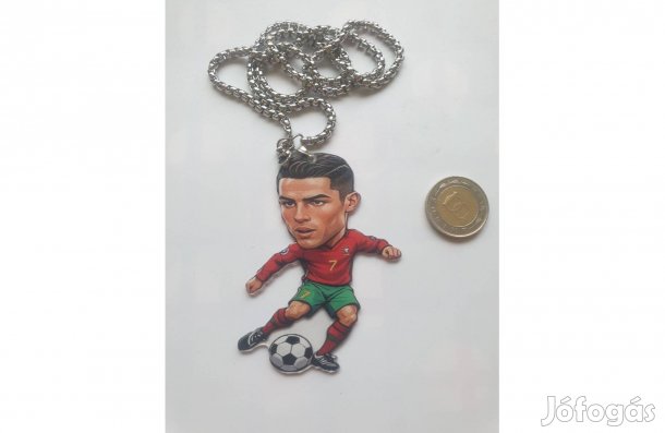 Férfi Nyaklánc Fiú+Medál lap Új Ronaldó FANS Helyben 1500Ft