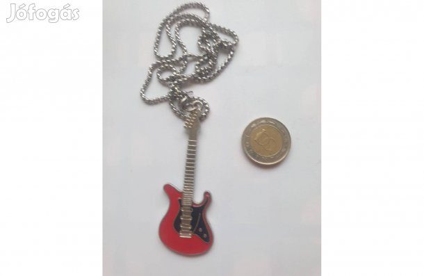 Férfi Nyaklánc Női 60cm+Medál Gitár Helyben 2200Ft