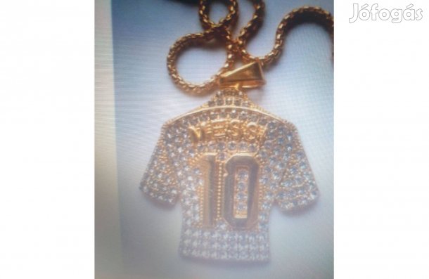 Férfi Nyaklánc +Medál Messi Vadiúj Helyben 3000Ft Ajándékna