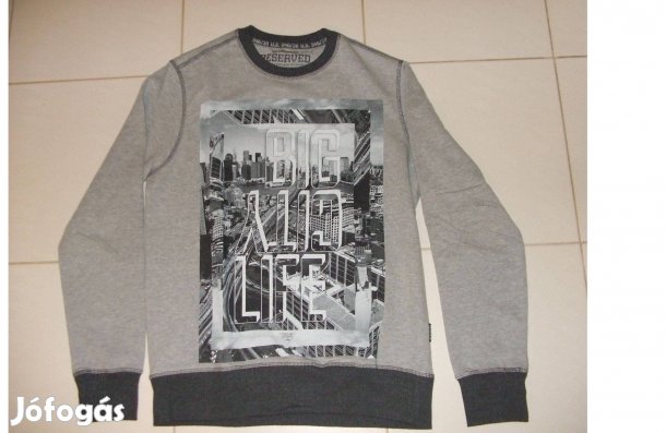 Férfi Reserved fiatalos slim fit pamut pulcsi / pulóver S méret