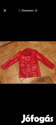 Férfi S-es bőr zakó 