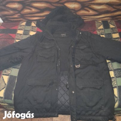 Férfi Téli Kabát ( Kapucnis ) Fekete 